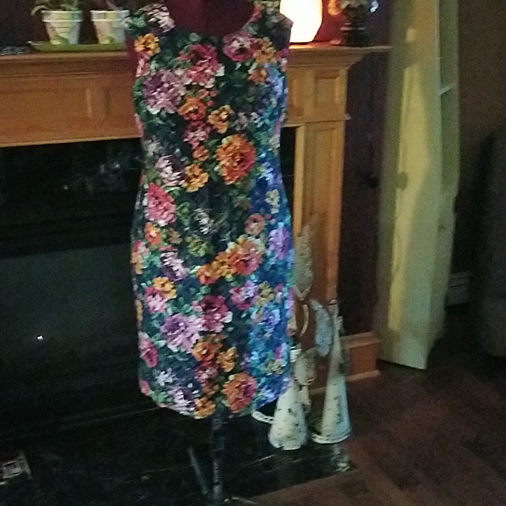 Worthton Plus size floral/lace dress